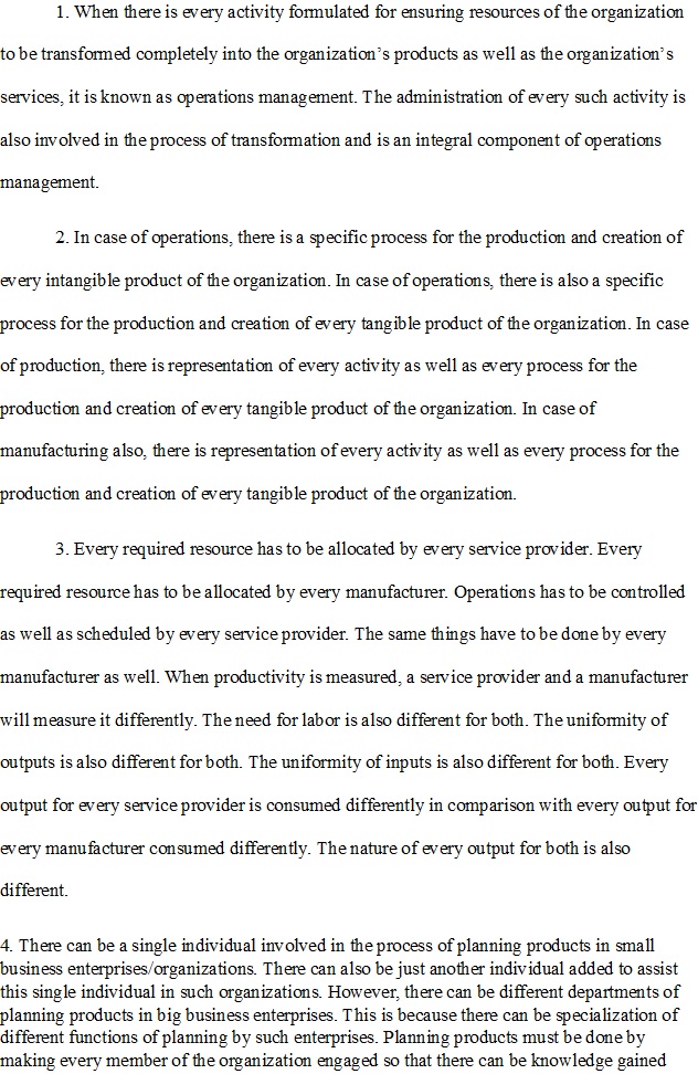 Chapter Eight Homework Assignment